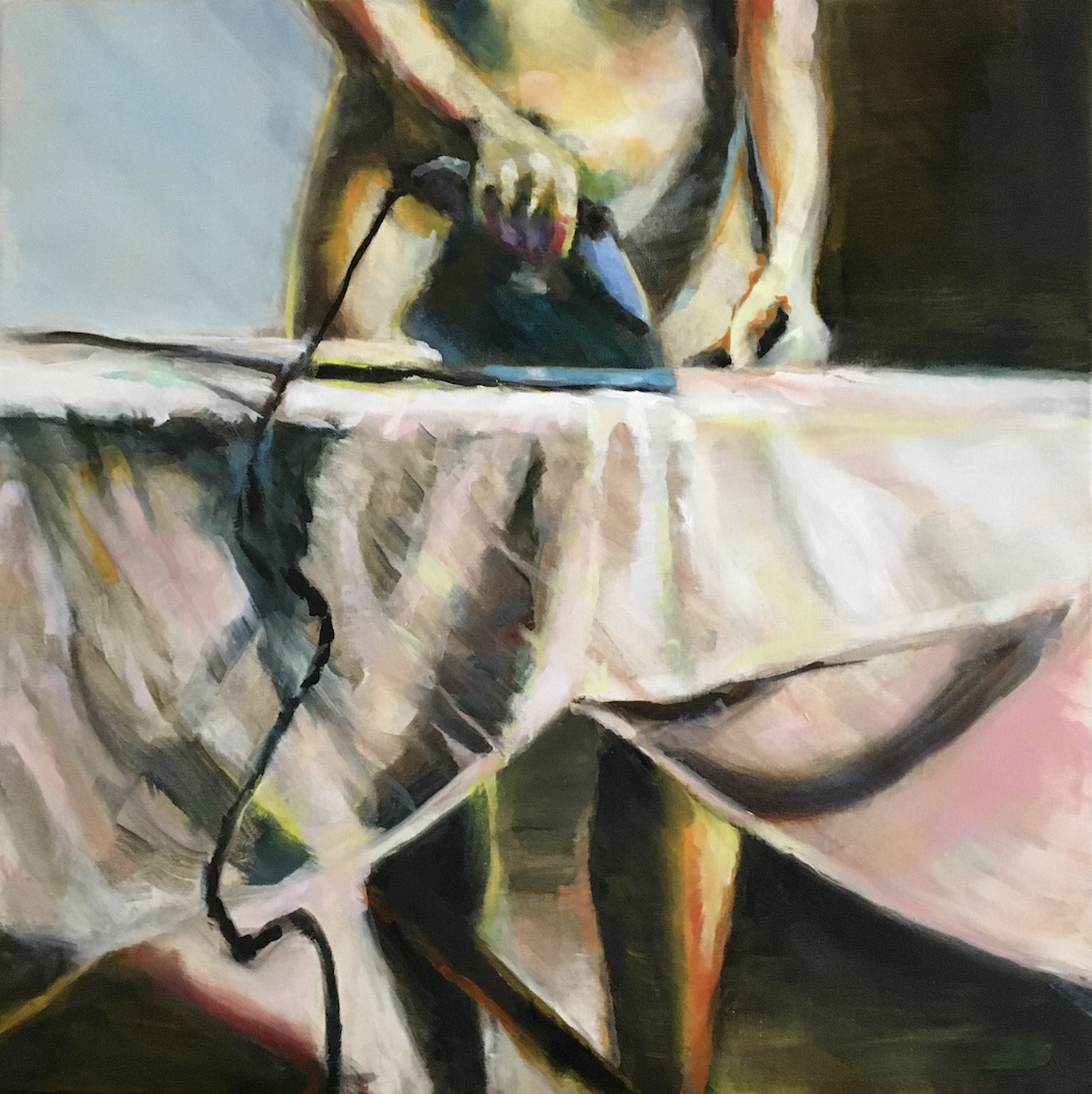 Flat Iron, painting by J.Klingler, 2023, Oil on Canvas, 60x60cm