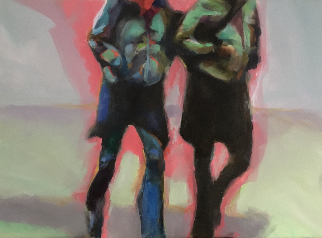 Hiker, painting by J.Klingler, 2023, Oil on Canvas, 60x50cm