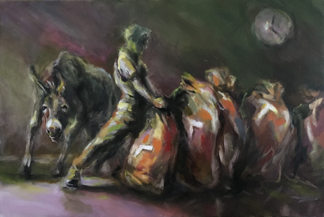 Large Storage, painting by J.Klingler, 2024, Oil on Canvas, 70x48cm