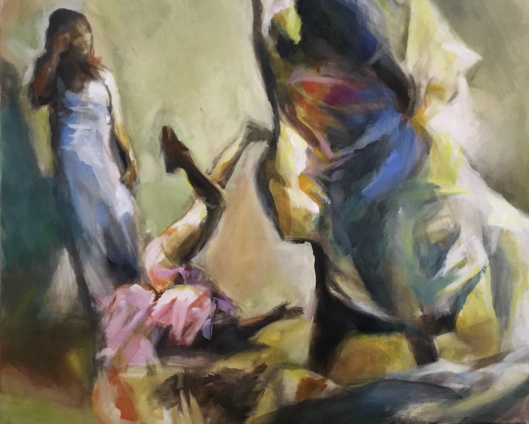 Performance 1, painting by J.Klingler, Oil on Canvas, 60x50cm, Commission 900.-